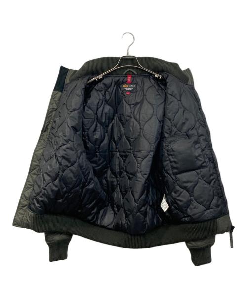 ALPHA（アルファ）ALPHA (アルファ) リブジャケット カーキ サイズ:SIZE XLの古着・服飾アイテム