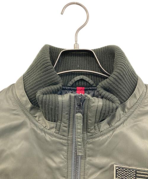 ALPHA（アルファ）ALPHA (アルファ) リブジャケット カーキ サイズ:SIZE XLの古着・服飾アイテム