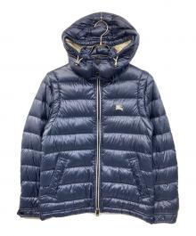 BURBERRY BLACK LABEL（バーバリーブラックレーベル）の古着「ダウンジャケット」｜ネイビー