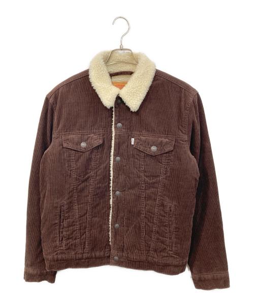 LEVI'S（リーバイス）LEVI'S (リーバイス) 裏ボアコーデュロイジャケット ブラウン サイズ:SIZE M 未使用品の古着・服飾アイテム