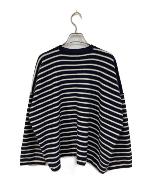 COMME des GARCONS COMME des GARCONS（コムデギャルソン コムデギャルソン）COMME des GARCONS COMME des GARCONS (コムデギャルソン コムデギャルソン) ショート丈ボーダーニット ネイビー×ホワイト サイズ:なしの古着・服飾アイテム