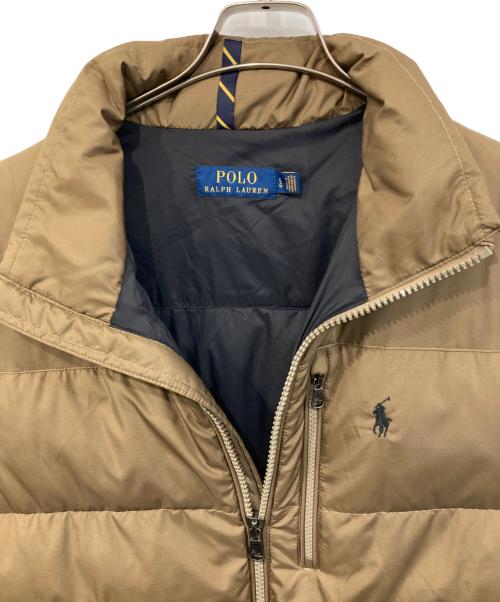 POLO RALPH LAUREN（ポロ・ラルフローレン）POLO RALPH LAUREN (ポロ・ラルフローレン) ダウンベスト ブラウン サイズ:SIZE L 未使用品の古着・服飾アイテム
