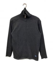 BURBERRY BLACK LABEL（バーバリーブラックレーベル）の古着「ドライバーズニット」｜グレー
