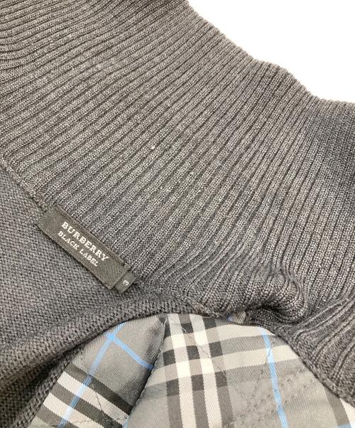 BURBERRY BLACK LABEL（バーバリーブラックレーベル）BURBERRY BLACK LABEL (バーバリーブラックレーベル) ドライバーズニット グレー サイズ:SIZE 3の古着・服飾アイテム