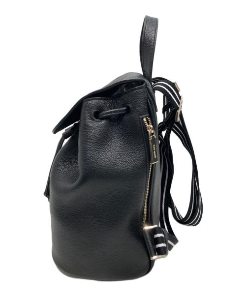 Kate Spade（ケイトスペード）Kate Spade (ケイトスペード) ロージーミディアムフラップバックパック ブラックの古着・服飾アイテム