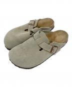 BIRKENSTOCKビルケンシュトック）の古着「BOSTON/ボストン　 スエードサンダル」｜ベージュ