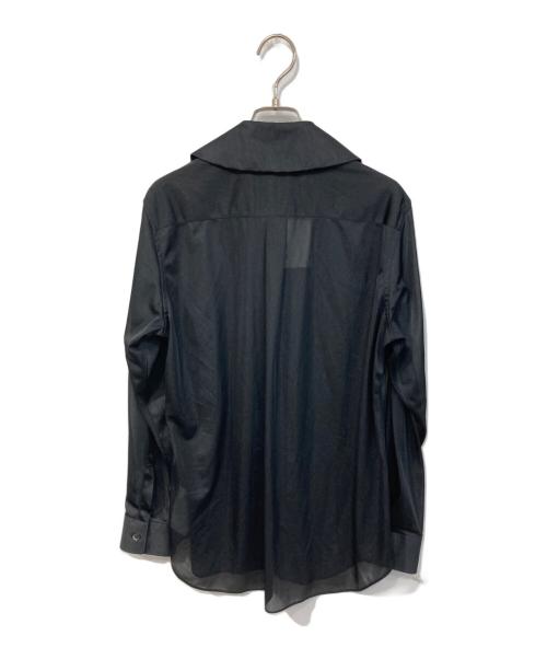 COMME des GARCONS（コムデギャルソン）COMME des GARCONS (コムデギャルソン) Sheer Peter Pan Collar Blouse/シアー ピーター・パン・カラー・ブラウス ブラック サイズ:SIZE S 未使用品の古着・服飾アイテム