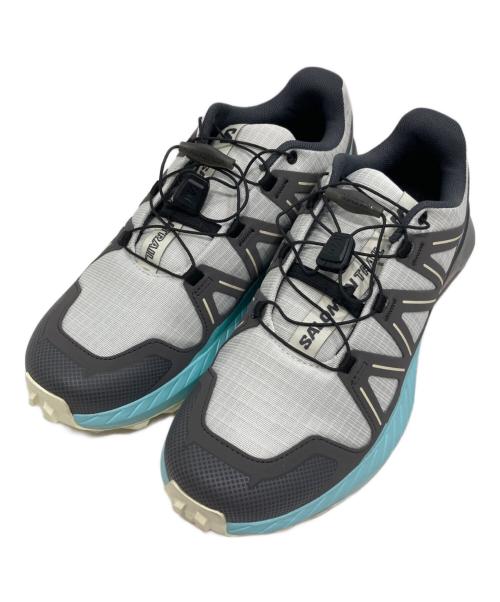 SALOMON（サロモン）SALOMON (サロモン) SPEEDCROSS PEAK/スピードクロス ピーク グレー×ブルー サイズ:SIZE 23.5cmの古着・服飾アイテム