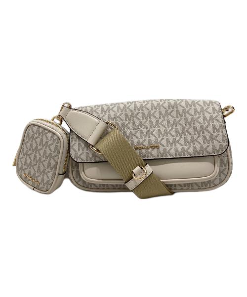 MICHAEL KORS（マイケルコース）MICHAEL KORS (マイケルコース) JET SET TRAVEL フラップ クロスボディ ウィズ テックアタッチ アイボリーの古着・服飾アイテム