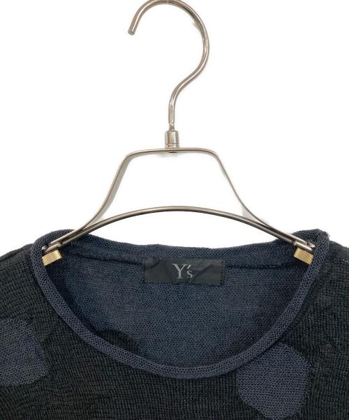 Y's（ワイズ）Y's (ワイズ) ドットジャガードニット ブラック サイズ:SIZE 2の古着・服飾アイテム