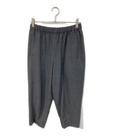 COMME des GARCONS COMME des GARCONS（コムデギャルソン コムデギャルソン）の古着「ストライプクロップドパンツ」｜グレー