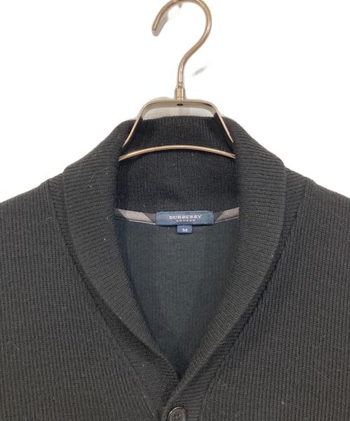 BURBERRY LONDON（バーバリーロンドン）BURBERRY LONDON (バーバリーロンドン) ショールカラーカーディガン ブラック サイズ:SIZE Mの古着・服飾アイテム