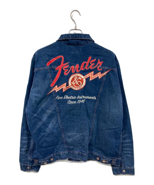 Wrangler（ラングラー）Wrangler (ラングラー) FENDER (フェンダー) 75周年記念デニムジャケット インディゴ サイズ:SIZE XXLの古着・服飾アイテム