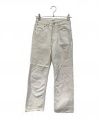 AURALEEオーラリー）の古着「HARD TWIST DENIM 5P PANTS/ハード ツイスト デニム ファイブピー パンツ」｜アイボリー