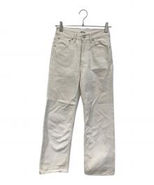 AURALEE（オーラリー）の古着「HARD TWIST DENIM 5P PANTS/ハード ツイスト デニム ファイブピー パンツ」｜アイボリー
