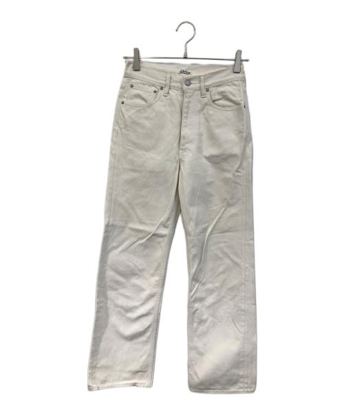AURALEE（オーラリー）AURALEE (オーラリー) HARD TWIST DENIM 5P PANTS/ハード ツイスト デニム ファイブピー パンツ アイボリー サイズ:SIZE 25の古着・服飾アイテム