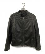 ARMANI COLLEZIONIアルマーニ コレツィオーニ）の古着「レザージャケット」｜ブラック