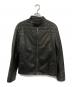 ARMANI COLLEZIONI（アルマーニ コレツィオーニ）の古着「レザージャケット」｜ブラック
