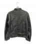ARMANI COLLEZIONI (アルマーニ コレツィオーニ) レザージャケット ブラック サイズ:SIZE 48：20000円