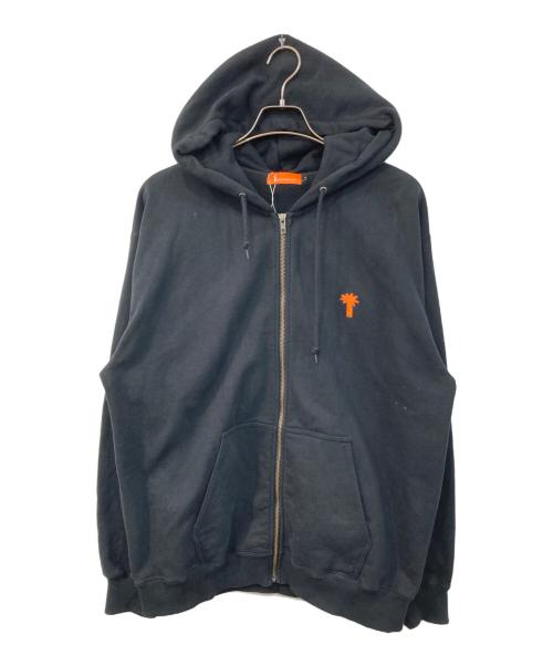 Inspiration（インスピレーション）Inspiration (インスピレーション) ジップパーカー ブラック サイズ:SIZE Lの古着・服飾アイテム