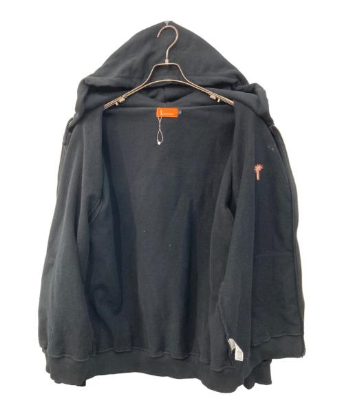 Inspiration（インスピレーション）Inspiration (インスピレーション) ジップパーカー ブラック サイズ:SIZE Lの古着・服飾アイテム