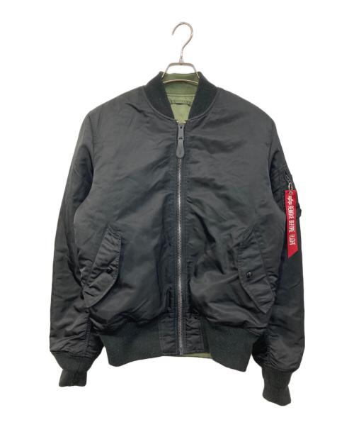 ALPHA（アルファ）ALPHA (アルファ) リバーシブルフライトジャケット ブラック サイズ:SIZE Lの古着・服飾アイテム