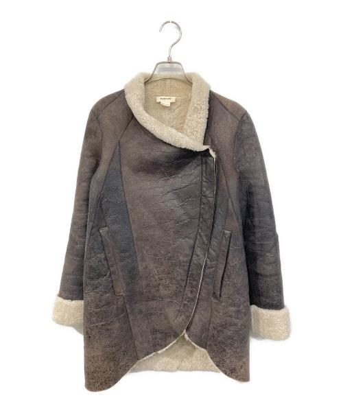 HELMUT LANG（ヘルムートラング）HELMUT LANG (ヘルムートラング) WEATHERED SHEARLING ムートンコート ブラウン サイズ:SIZE Pの古着・服飾アイテム