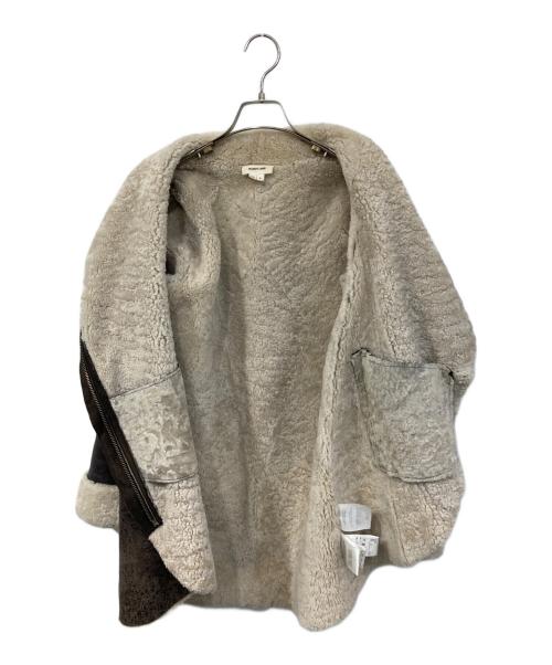 HELMUT LANG（ヘルムートラング）HELMUT LANG (ヘルムートラング) WEATHERED SHEARLING ムートンコート ブラウン サイズ:SIZE Pの古着・服飾アイテム