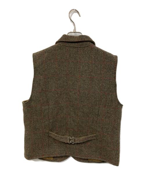 RED TORNADO（レッドトルネード）RED TORNADO (レッドトルネード) ウールヘリンボーンベスト ブラウン サイズ:SIZE Mの古着・服飾アイテム