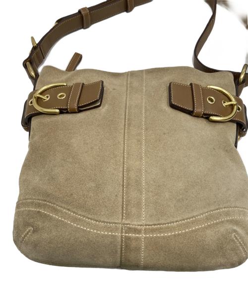 COACH（コーチ）COACH (コーチ) SOHO スウェード×レザーショルダーバッグ ベージュの古着・服飾アイテム