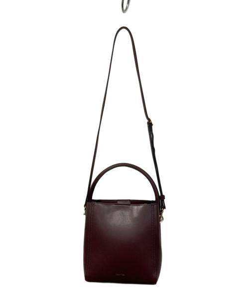 Calvin Klein（カルバンクライン）Calvin Klein (カルバンクライン) バケットショルダーバッグ レッドの古着・服飾アイテム