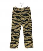 BUZZ RICKSON'Sバズリクソンズ）の古着「GOLD TIGER STRIPE TROUSERS/ゴールド・タイガー・ストライプ・トラウザーズ」｜カーキ
