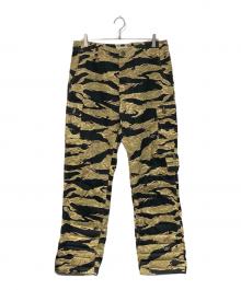 BUZZ RICKSON'S（バズリクソンズ）の古着「GOLD TIGER STRIPE TROUSERS/ゴールド・タイガー・ストライプ・トラウザーズ」｜カーキ