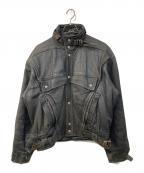 B-12 FORCE CLOTHINGB-12フォースクロージング）の古着「レザージャケット」｜ブラック