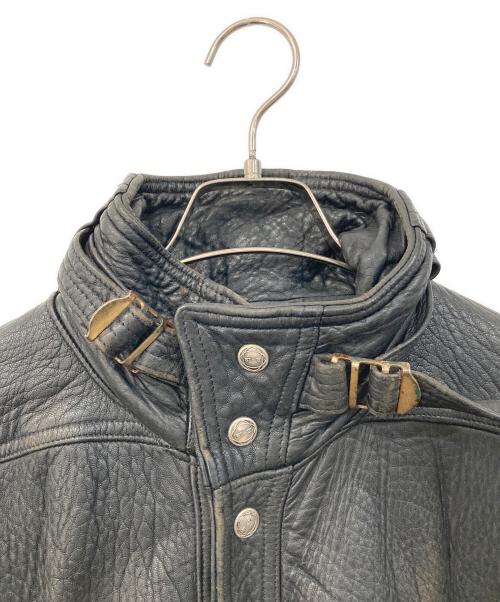 B-12 FORCE CLOTHING（B-12フォースクロージング）B-12 FORCE CLOTHING (B-12フォースクロージング) レザージャケット ブラック サイズ:SIZE Sの古着・服飾アイテム