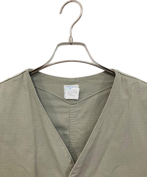 POST O'ALLS（ポストオーバーオールズ）POST O'ALLS (ポストオーバーオールズ) ノーカラージャケット ベージュ サイズ:SIZE Mの古着・服飾アイテム