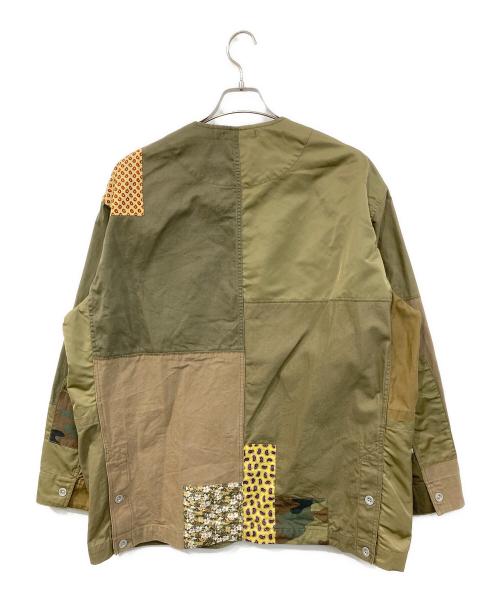 COMME des GARCONS HOMME（コムデギャルソン オム）COMME des GARCONS HOMME (コムデギャルソン オム) ノーカラージャケット グリーン サイズ:SIZE Sの古着・服飾アイテム