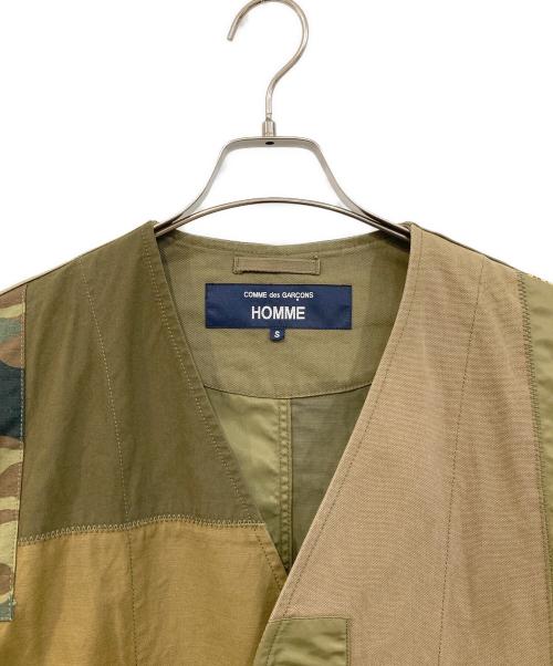 COMME des GARCONS HOMME（コムデギャルソン オム）COMME des GARCONS HOMME (コムデギャルソン オム) ノーカラージャケット グリーン サイズ:SIZE Sの古着・服飾アイテム