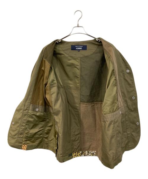 COMME des GARCONS HOMME（コムデギャルソン オム）COMME des GARCONS HOMME (コムデギャルソン オム) ノーカラージャケット グリーン サイズ:SIZE Sの古着・服飾アイテム