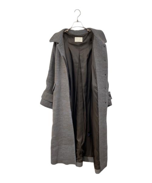 PUBLIC TOKYO（パブリックトウキョウ）PUBLIC TOKYO (パブリックトウキョウ) ヘリンボーンステンカラーコート ブルー サイズ:SIZE Freeの古着・服飾アイテム