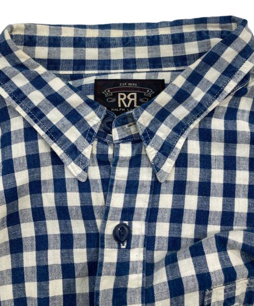 RRL（ダブルアールエル）RRL (ダブルアールエル) チェックシャツ ブルー サイズ:SIZE Lの古着・服飾アイテム
