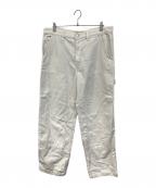 stussyステューシー）の古着「WORK PANT CANVAS/ワーク パンツ キャンバス」｜アイボリー