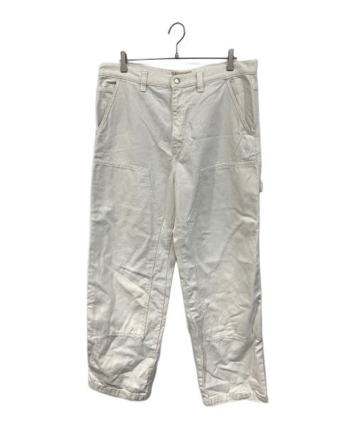 stussy（ステューシー）stussy (ステューシー) WORK PANT CANVAS/ワーク パンツ キャンバス アイボリー サイズ:SIZE 34の古着・服飾アイテム