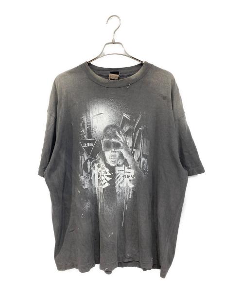 SAINT MICHAEL（セントマイケル）SAINT MICHAEL (セントマイケル) GEEKS RULE (ギークスルール) 惨家-zange- GS SS TEE グレー サイズ:SIZE XXLの古着・服飾アイテム