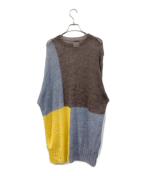 knit brary（ニット ブラリー）knit brary (ニット ブラリー) シルク混ニットワンピース ブラウン サイズ:SIZE Mの古着・服飾アイテム