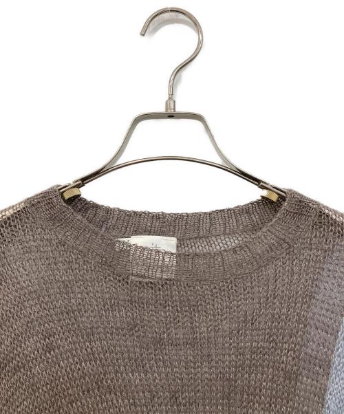 knit brary（ニット ブラリー）knit brary (ニット ブラリー) シルク混ニットワンピース ブラウン サイズ:SIZE Mの古着・服飾アイテム