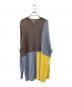 knit brary（ニット ブラリー）の古着「シルク混ニットワンピース」｜ブラウン