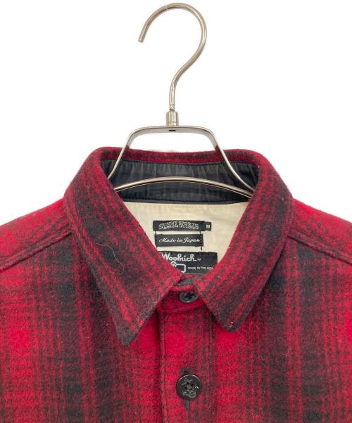 WOOLRICH（ウールリッチ）WOOLRICH (ウールリッチ) Sunny Sports (サニースポーツ) CPOシャツジャケット レッド サイズ:SIZE Mの古着・服飾アイテム