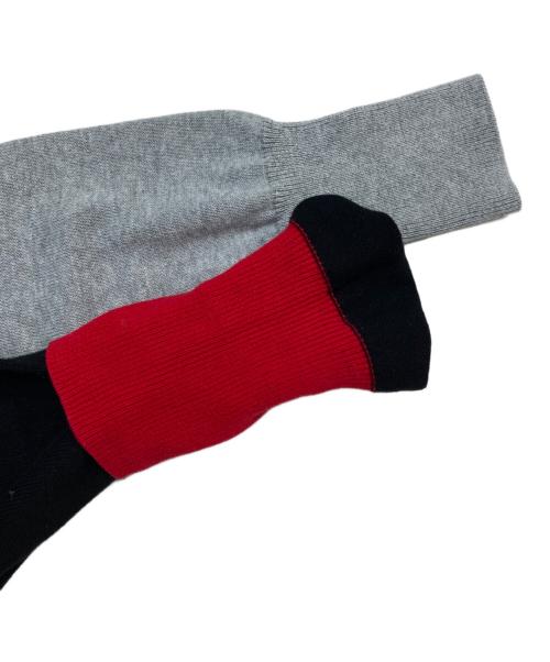 Vivienne Westwood RED LABEL（ヴィヴィアンウエストウッドレッドレーベル）Vivienne Westwood RED LABEL (ヴィヴィアンウエストウッドレッドレーベル) カラーブロックスリーブオーブニトプルオーバー グレー サイズ:SIZE Mの古着・服飾アイテム