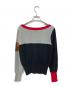 Vivienne Westwood RED LABEL (ヴィヴィアンウエストウッドレッドレーベル) カラーブロックスリーブオーブニトプルオーバー グレー サイズ:SIZE M：13000円